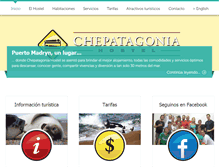 Tablet Screenshot of chepatagoniahostel.com.ar